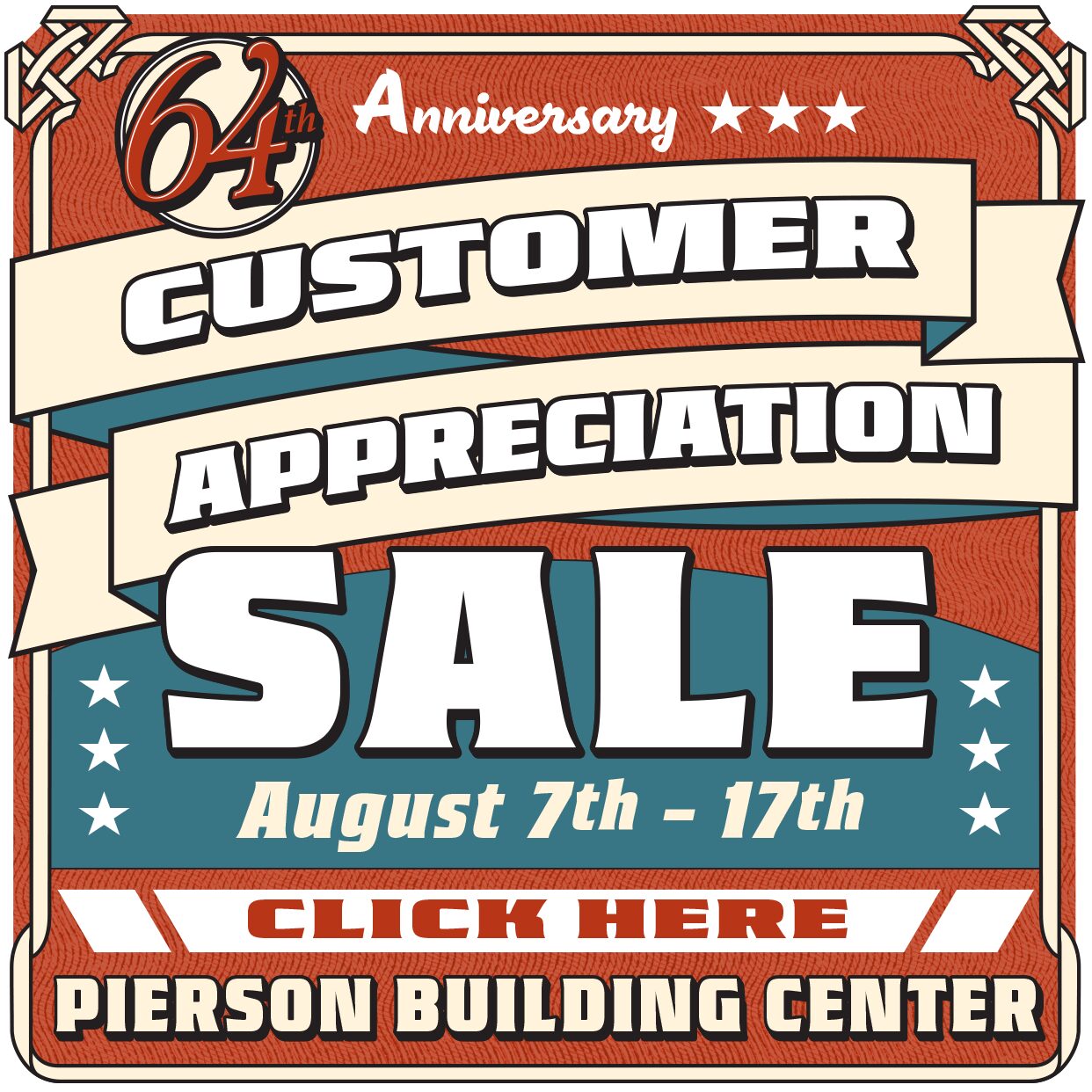 64th Anniversary Customer Appreciation Sale CLICK HERE